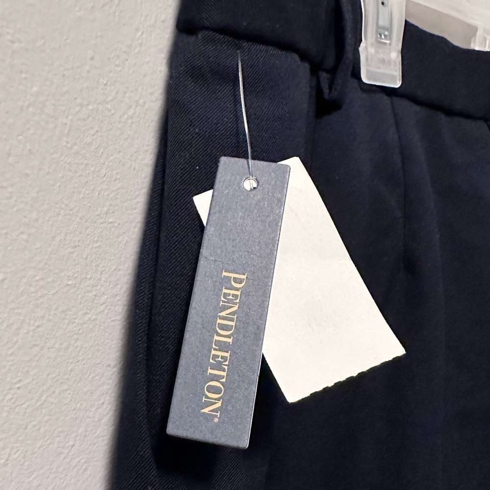 Classic Women's Straight-Leg Dress Pants - Navy - Picture 8 of 12